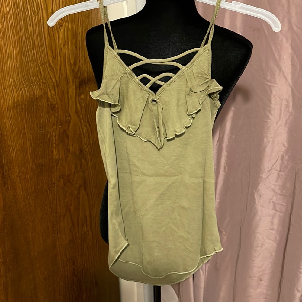Chaser NWT double ruffle cami,sz.XS